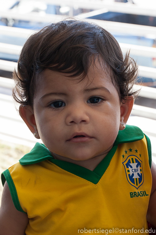 girl with Brazil dress